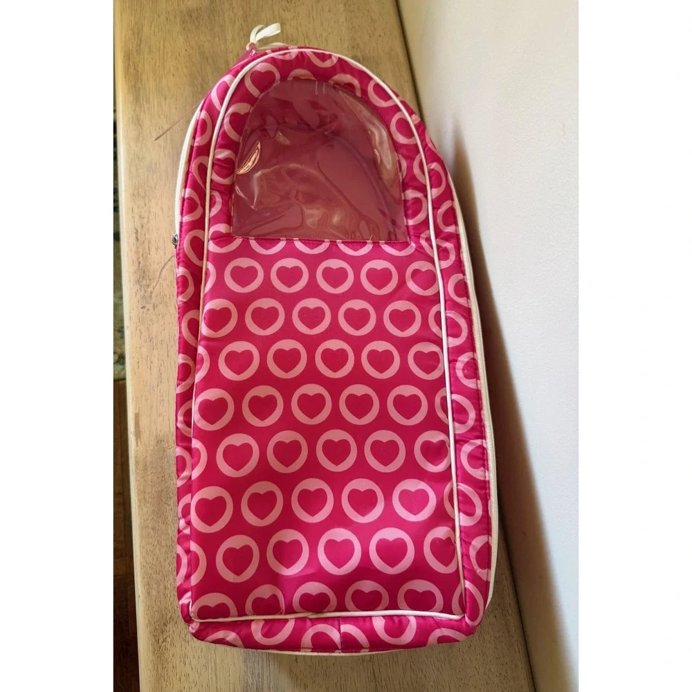 Our Generation‎ Going our Way Doll Carrier Portable Pink Heart Print